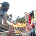 கோட்லோஜ் தோட்ட மலை உச்சியில் கருப்பசாமிக்கு வேள்வி பூஜை