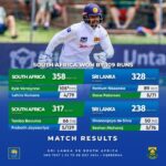 தென்னாபிரிக்கா அணி வெற்றி!