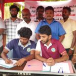 அரசியல் கைதிகளை விடுதலை செய்யக் கோரி யாழ். பல்கலை முன்றலிலும் கையெழுத்துப் போராட்டம்
