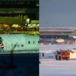 கனடாவில் தரையிறங்கும்போது தலைகுப்புற கவிழ்ந்த விமானம்: பலர் காயம்!