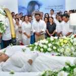 பிரபல நடிகை மாலனி பொன்சேகாவின் பூதவுடலுக்கு ஜனாதிபதி இறுதி அஞ்சலி