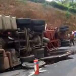 நானுஓயா பகுதியில் எரிபொருள் பவுசர் விபத்து: இருவர் காயம்