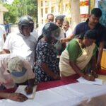 சர்வதேச நீதி கோரி கையெழுத்துப் போராட்டம்