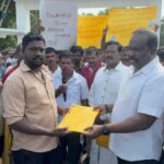 டினோஜாவுக்கு நீதி கோரி முல்லைத்தீவில் போராட்டம்