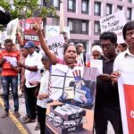 வெனிசுலாவை ஆக்கிரமித்த ட்ரம்புக்கு எதிராக கொழும்பில் போராட்டம்!