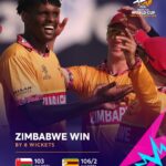 சிம்பாப்வே அணி 8 விக்கெட்டுகளால் வெற்றி!