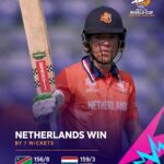 நெதர்லாந்து அணி 7 விக்கெட்டுகளால் வெற்றி!