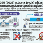 O/L பரீட்சை நாளை (17) ஆரம்பம்: பெப்.26 வரை பரீட்சைகள் நடைபெறும்