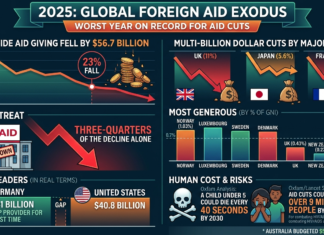 உலகளாவிய வெளிநாட்டு உதவி வீழ்ச்சி!