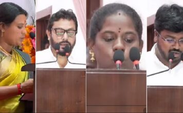 தவெக அரசின் 23 அமைச்சர்கள் பதவியேற்பு!