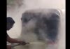 கம்பளை நகரில் திடீரென பற்றி எரிந்த ஆட்டோ!