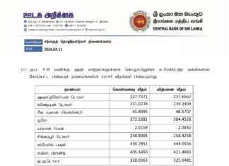 இன்றைய (11.05.2026) நாணய மாற்று விகிதம்