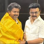 ஸ்டாலினை சந்தித்தார் விஜய்: ஆரத் தழுவி வரவேற்றார் உதயநிதி!