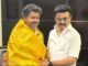 ஸ்டாலினை சந்தித்தார் விஜய்: ஆரத் தழுவி வரவேற்றார் உதயநிதி!