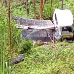 கொழுந்து ஏற்றிச்சென்ற லொறி விபத்து: சாரதி படுகாயம்!