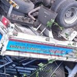 ஹட்டன் கொழும்பு பிரதான வீதியில் லொறி விபத்து: நால்வர் காயம்