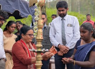 சாமிமலை பகுதியில் வீடுகளை இழந்த 4 குடும்பங்களுக்கு புதிய வீடுகள் அமைக்கும் பணி ஆரம்பம்