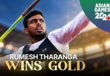 தொடரும் சாதனை: ஆசிய விளையாட்டு போட்டியிலும் தங்கம் வென்று ருமேஷ் தரங்க அசத்தல்