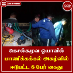 கெசல்கமுவ ஓயாவில் மாணிக்கக்கல் அகழ்வில் ஈடுபட்ட 8 பேர் கைது